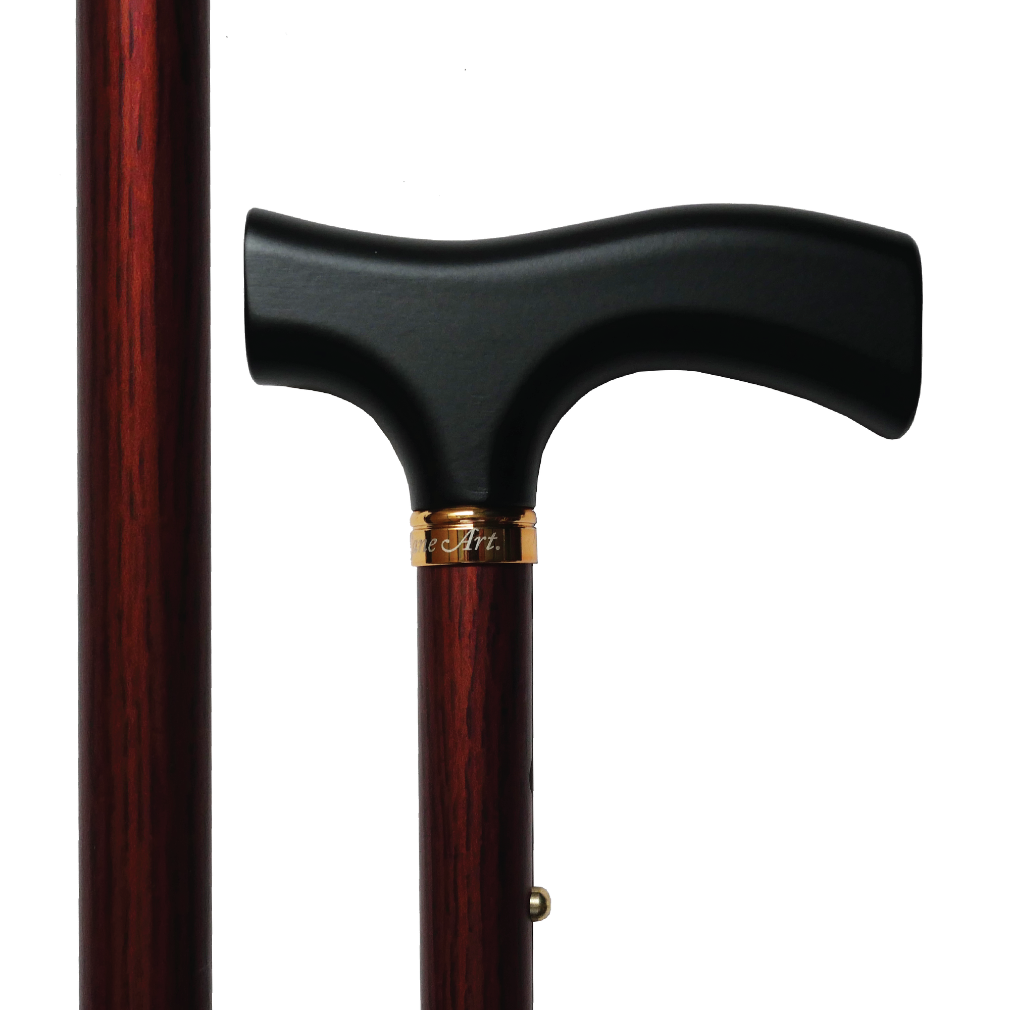 Deep Wood Adjustable & Foldable Luxe Walking Stick