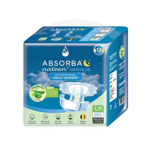 ABSORBA Nateen (Maxi Plus) Adult Diapers (10s)