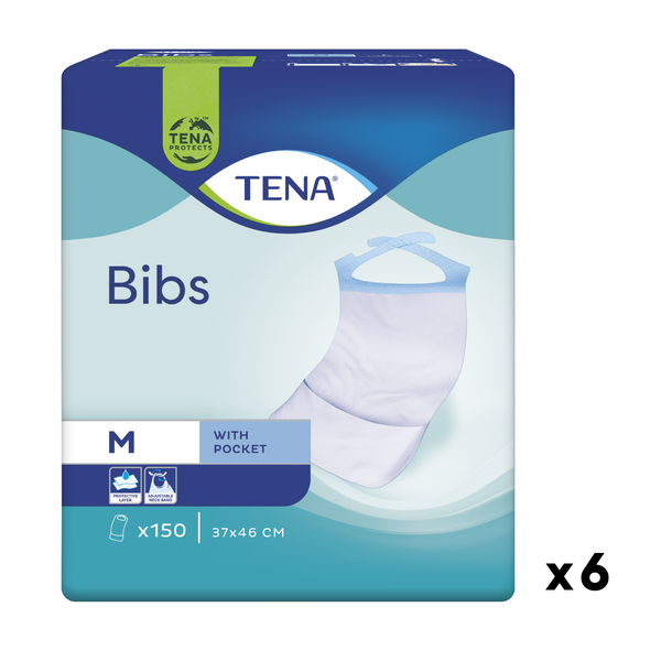 Tena Adult Disposable Bibs